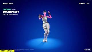 Lunar Party Emote  Fortnite Extended [upl. by Nerol]