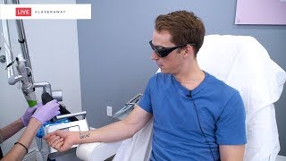 Laser Tattoo Removal LIVE SESSION at LaserAway 🔴 [upl. by Rybma]