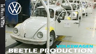 Volkswagen Beetle Production in Germany and Mexico Historic Footage 19742003 [upl. by Atiuqet]