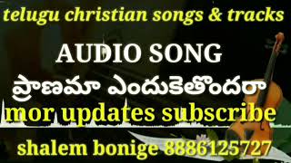 Pranama yenduke tondara  AUDIO SONG  Telugu christian songs [upl. by Loginov]