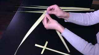 How to Make a Palm Cross Tutorial [upl. by Popper58]