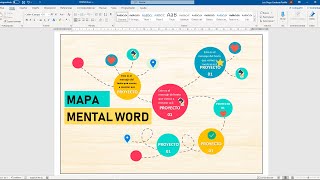 Como crear un mapa mental en WORD [upl. by Araht]