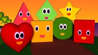 The Shapes Song  Nursery Rhymes  Nursery Rhymes With Lyrics [upl. by Ambros]