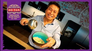 Egg drop soup Chinese kippensoep recept  Hans Recepten  GoTan [upl. by Aramoy620]