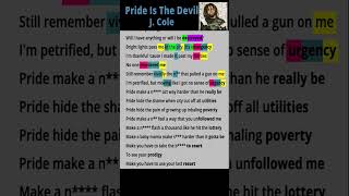 Pride Is The Devil  J Cole [upl. by Yelyac]