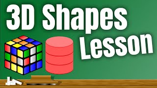 3D Shapes Lesson for Children  Classroom Video [upl. by Attelrahs840]