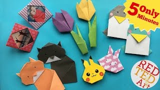 Best 5 Minute Crafts  5 Quick amp Easy Origami Projects  Easy Origami DIYs [upl. by Ahsekyt]