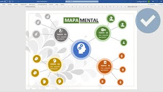 COMO CREAR UN MAPA MENTAL EN WORD [upl. by Naashar]