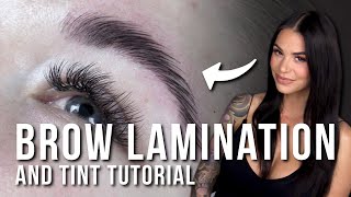 How to Do a Brow Lamination and Tint [upl. by Zilada]