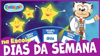 Dias da Semana  Preguinho na Escola  Desenho Infantil Educativo [upl. by Lally]