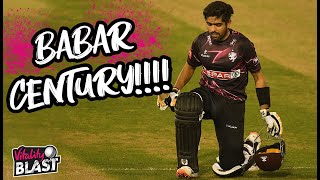 🎥 Babar Azam scores stunning 114 from 62 balls for Somerset [upl. by Anicnarf]