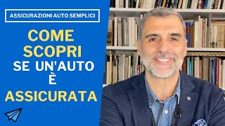 Come verificare se un auto è assicurata o meno [upl. by Nitsu]