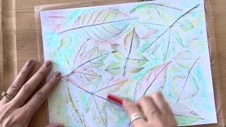 How to Make Leaf Rubbing Art [upl. by Gievlos]