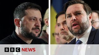 Zelensky meeting with US Vice President  BBC News [upl. by Ahsir]