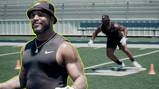 LB Drills w Denzel Perryman to improve Reaction Footwork amp More [upl. by Maggio]