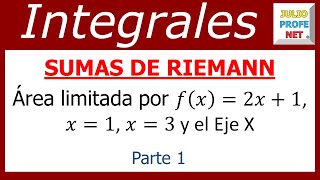 SUMAS DE RIEMANN Parte 1 de 2 [upl. by Tyne574]