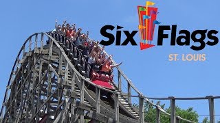 Six Flags St Louis Tour amp Review with The Legend [upl. by Raasch]