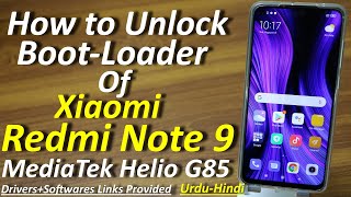 Redmi Note 9 Bootloader Unlocking Mediatek [upl. by Terrena]