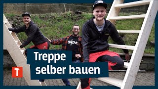 Holztreppe selber bauen I mit Zimmerermeister Nerdy Timber [upl. by Anela965]