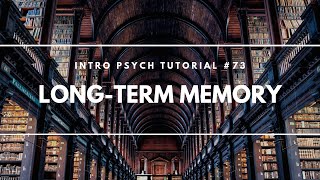 LongTerm Memory Intro Psych Tutorial 73 [upl. by Ashia]