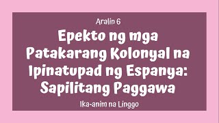 Grade 5 AP MELC BASED Quarter 2 Aralin 6 Polo y Servicios o Sapilitang Paggawa [upl. by Kalvin]