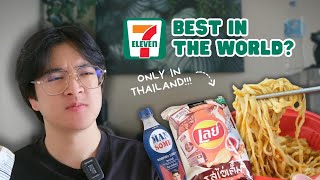 Only Eating THAILAND 7 Eleven for 24 Hours [upl. by Euqinu]