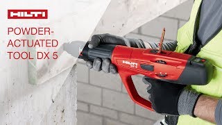 INTRODUCING the Hilti powderactuated fastening tool DX 5 [upl. by Scheck]