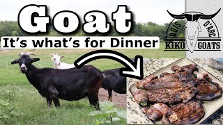 Goat Meat  From Farm To Plate  Kiko Meat Goats  Cooking amp Eating Goat Meat [upl. by Quickel]