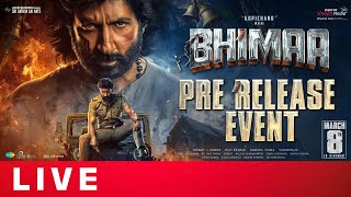 Bhimaa Pre Release Event LIVE  Gopi Chand  Malvika Sharma  Harsha  Shreyas Media [upl. by Teador895]