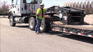 Tractor Trailer Low Boy Pt 1  Disconnecting [upl. by Eberhard21]