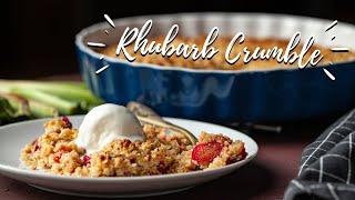 The easiest rhubarb crumble [upl. by Silvia]