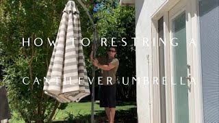 DIY Cantilever Umbrella Cord Repair [upl. by Milissa714]