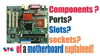 Componentsslots of a Motherboard Explained [upl. by Aynuat]