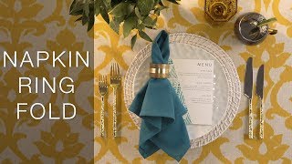 Napkin Ring  Napkin Folding Tutorial  Party Rental Ltd [upl. by Herbst]