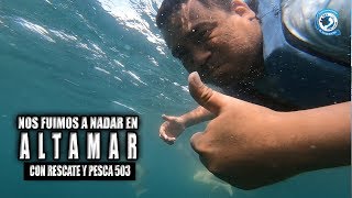 Nadando en Alta Mar con rescate y pesca 503 El pata de chucho [upl. by Carbrey511]