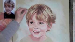 Pastel portrait step by step [upl. by Abie]