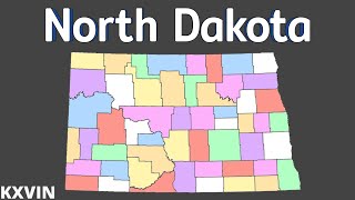 North Dakota  Geography amp Counties  Fan Song by Kxvin [upl. by Groome]