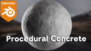 Procedural Concrete Material Blender Tutorial [upl. by Menides574]