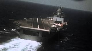 Pilots View  Jet Aircraft Carrier Landing [upl. by Dickerson]