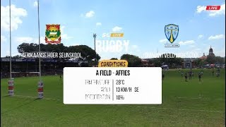 Schools Rugby  Affies 1st XV vs Diamantveld High School  Highlights  SuperSport [upl. by Sirrot]