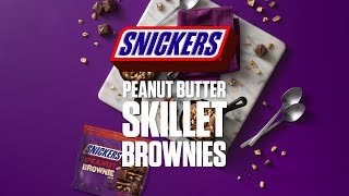 SNICKERS Peanut Butter Skillet Brownie [upl. by Whitten]