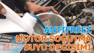 Motor Soğutma Suyu  Antifreez Değişimi  Coolant Change [upl. by Layman]