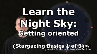 Getting oriented to better learn the night sky Stargazing Basics 1 of 3 [upl. by Tarkany]