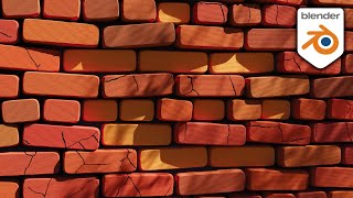 Procedural Bricks with Blender 29  Blender Shader Node Tutorial [upl. by Telracs]