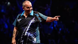 NINEDARTER Phil Taylor v Peter Wright [upl. by Anileh]