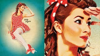 How To Create a Retro PinUp Poster in Photoshop [upl. by Einahc]