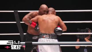 Mike Tyson vs Roy Jones Jr HIGHLIGHTS [upl. by Ajad]