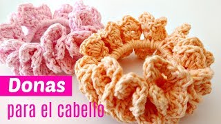 Donas para el cabello tejidas a crochet [upl. by Debora]