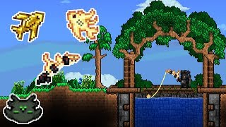 Better Looking Fishing Ponds  Terraria Build Tips [upl. by Reiko858]