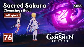 Sacred Sakura Cleansing Ritual  Genshin Impact Walkthrough [upl. by Lledor]